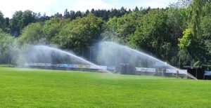 Automatische Beregnungslage am A-Platz des SV Illschwang